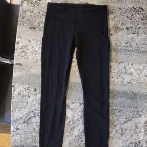 Lululemon Full Length Black Leggings Side Pockets